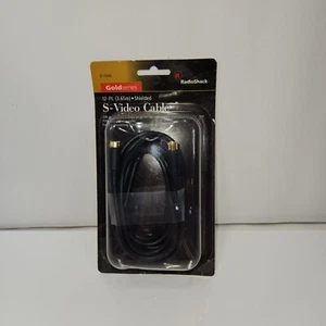 Lot Of 2. 12' S-Video Male to Male Cable Radioshack Gold Series VHS DVD Player - Picture 1 of 5