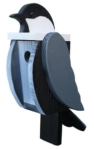 Vogelhaus in Chickadee-Form aus Holz - Amish Made in USA - Bild 1 von 1