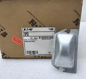 EATON B-Line BPS2 Metal Protector Plate Two Device Toggle Switch BP ~ NEW - Picture 1 of 1