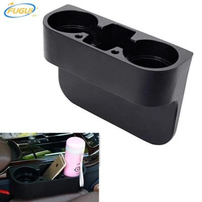 Soporte para taza de bebida negro teléfono bolígrafo tarjeta caja de almacenamiento soporte montaje para asiento de coche hueco Foto 1 de 4