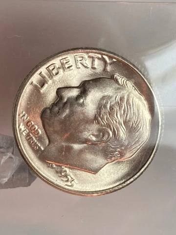 1955 S Dime BU Cover