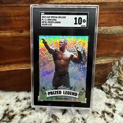 /25 2024 LEAF METAL PRIZED LEGENDS WRESTLING JOHN CENA #PL-11 SILVER SSP - Imagem 1 de 4