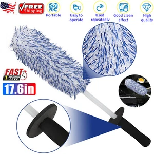 17" Car Wheel Brush Rims Tire Seat Engine Wash Cleaning Kit Auto Detailing Tools - Picture 1 of 9