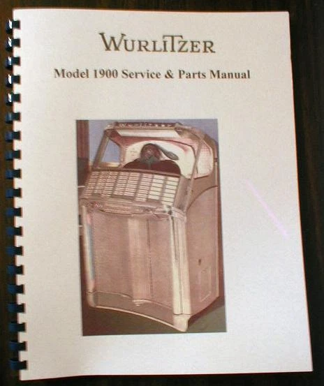 Wurlitzer Modelo 1900 Jukebox Manual Foto 1 de 1