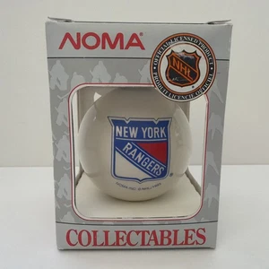 Vtg NHL Noma Collectables New York Rangers Christmas Glass Ornament 1993 W/ Box - Bild 1 von 12