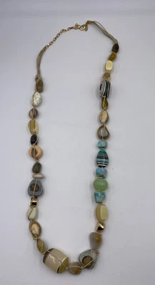 Chico's мульти камень длинный бисер ожерелье новый без ЯРЛЫКОВ - Изображение 1 из 4