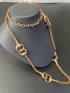 FIRMADO 36" Bronce Milor Italia Cadena Collar Diseñador Joyería Mujeres Unisex - Imagen 1 de 7