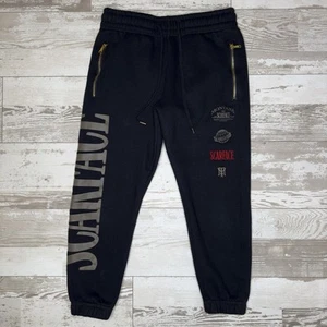 Scarface x Shoe Palace Sweatpants Herren Small Schwarz Jogginghose Gold Reißverschlüsse Grafik - Bild 1 von 16