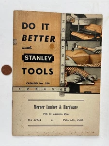 1955 Do It Better  With Stanley Tool Catalog 46 Pages Merner Hardware Palo Alto - Picture 1 of 15