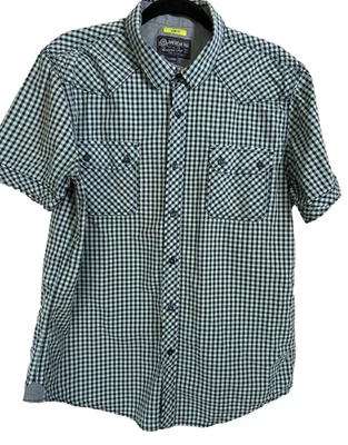 American Rag Shirt Size XL Slim Fit Short Sleeve Check - Image 1 of 4