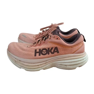Hoka One One Bondi 8 Shoes Womens 9B Earthenware Pink Trainer Running Sneakers - Foto 1 di 19