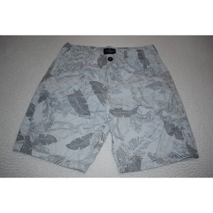 American Eagle AE Shorts Mens Size 30 Chinos Khakis Gray Hawaiian Floral - Picture 1 of 7