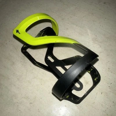 Specialized Zee Cage II Клетка для Бутылок с Боковой загрузкой ЛЕВАЯ Плоская Черная Желтая Зеленая - Изображение 1 из 4