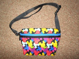 WALT DISNEY WORLD MICKEY MOUSE LOGOS RAINBOW COLORED FANNY WAIST PACK - Picture 1 of 2
