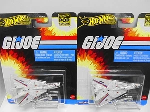 Set di 2 Hotwheels GI Joe Combat Jet F-14 Tomcat Diecast Cars Hot Wheels Pop - Foto 1 di 4