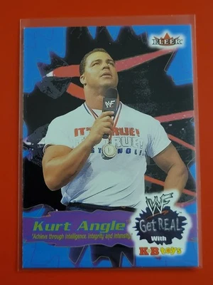 WWE Fleer Kurt Angle 2001 5 de 18 WWF KB juguetes obtener paquete real fresco Foto 1 de 2