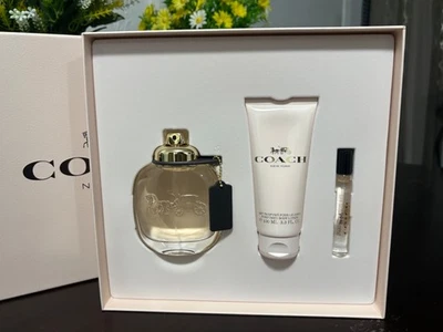 Coach New York Perfume Gift Set for women 3 Fl oz Eau De Parfum, Lotion, Travel - Image 1 of 4