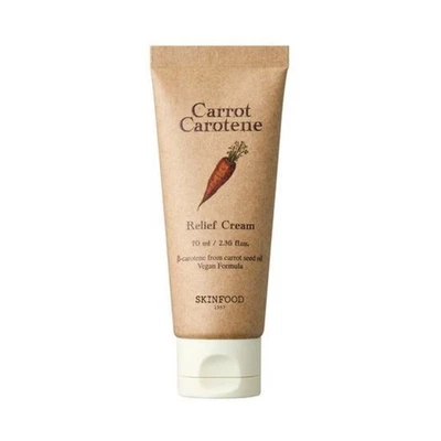 SKINFOOD Carrot Carotene Relief Cream 2.36oz / 70ml Vegan Renewal K-Beauty - Image 1 of 4