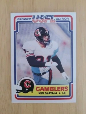1984 Topps USFL Kiki Deayala Houston Gamblers #33 NM - MT - Image 1 of 2