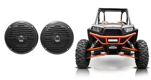 (2) Rockville MS525B 5.25" 400w Waterproof Speakers For Polaris RZR/ATV/UTV/Cart - Picture 1 of 7
