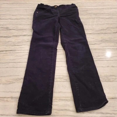 Pantalones de pana Jcrew Crewcuts para niñas Riley cintura ajustable talla 8 azul marino Foto 1 de 4