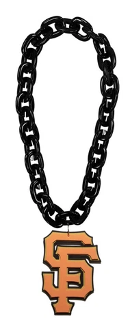 SAN FRANCISCO GIANTS 10 INCH FANCHAIN 3D FOAM MAGNET NECKLACE *NEW* Cover