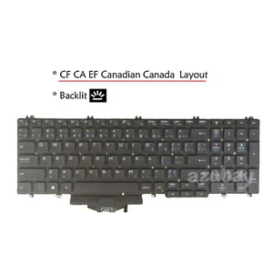Teclado CF canadiense para Dell Precision 7530 7730 7540 7740 E7530 M7530, retroiluminado - Imagen 1 de 7