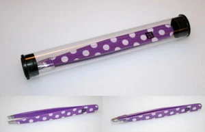 Dotted Tweezers Purple Tweezers Eyebrows Tweezers New Facial Hair Tweezers - Picture 1 of 1