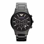 Reloj Armani Hombre Crono Ar2453 Dial Negro - Certificado - Garantia - Pvp...