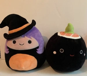 Squishmallow Halloween 8" Shozo Sushi + 10” Madeleine Witch 2 Peluche Nuevo con Etiquetas - Imagen 1 de 7