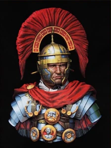 Unbemalt unmontiert 1/10 Resin Figur Büste Modell Antik Rom Offiziersbüste Bausatz - Bild 1 von 5