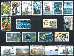 1966-1980 Australian MNH Antarctica Set of 20x [1c-10c] Low Denomination Stamps - Picture 1 of 1