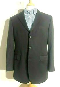 Ralph Lauren Black Label Suit Jacket Coat Men's 42L Long 3 Button Dark Brown EUC