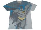 Batman DC Comics Originals Superhero Hero AOP Soft Grey Vintage Marvel Tee Shirt
