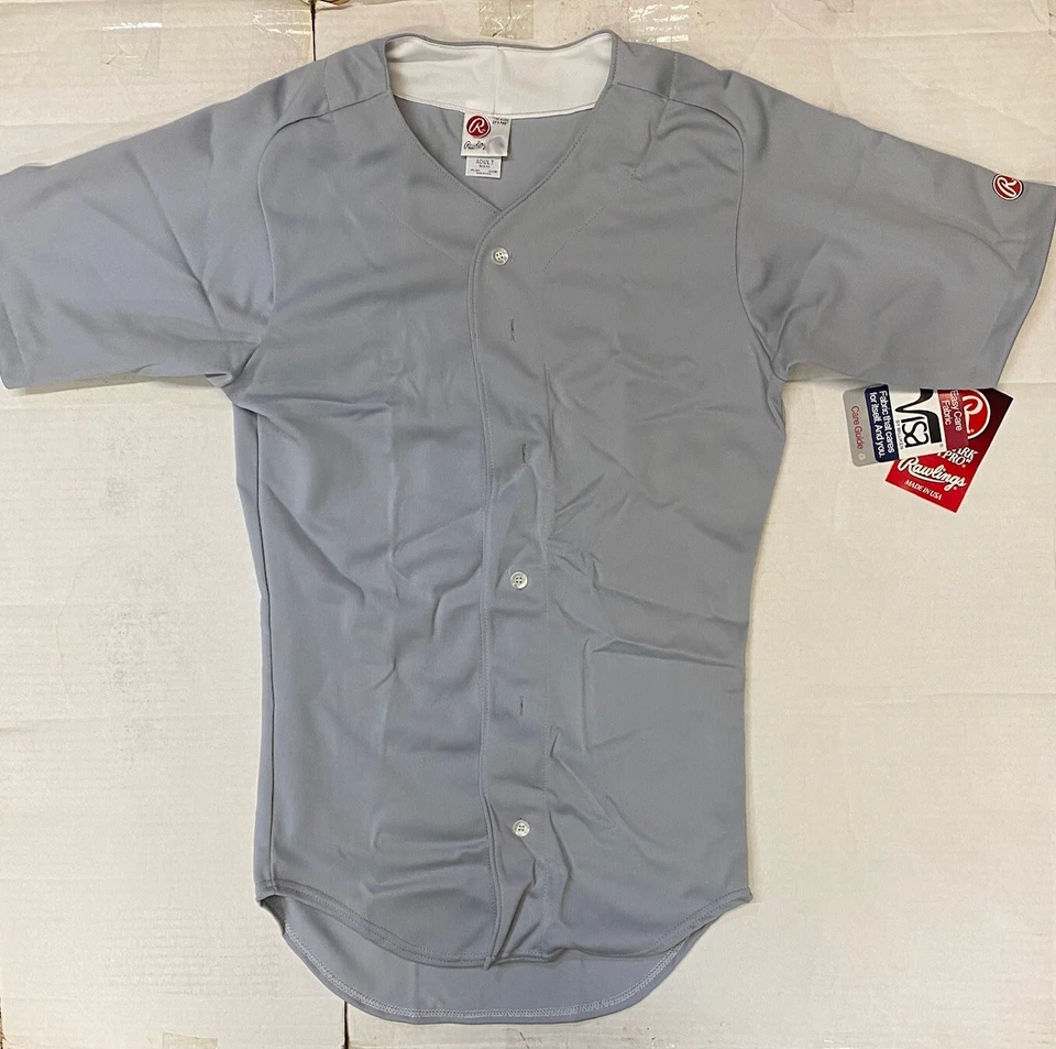 Бейсбольная футболка Rawlings WKBDS серая для взрослых - Изображение 1 из 1