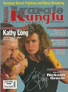 Kathy Long Signed 1995 Karate Kung-Fu Illustrated Magazine PSA/DNA COA UFC 1 MMA - Picture 1 of 24