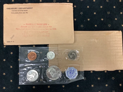 1955 U.S. Proof Set in Flat Pack Cover