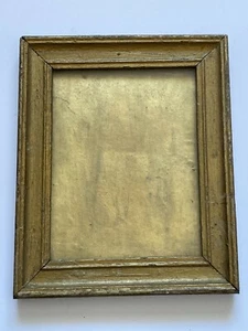 Ancien cadre rectangulaire en bois doré - A suspendre - Vintage - Picture 1 of 2