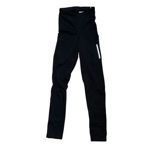 REI Pants Black Ankle Zip Reflective Junction Thermal Cycling Tights Mans Size S - Picture 1 of 7