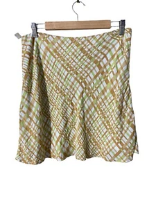 BP. Women’s Brown And Green Plaid Mini Skirt Size: Large NWT - Picture 1 of 6