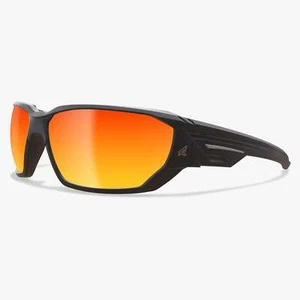 Edge Dawson Safety Glasses Black Frame Aqua Precision Red Mirror Lens Z87.1+ - Picture 1 of 4