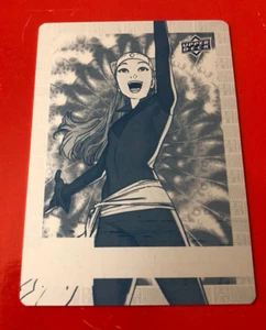 2020-21 Upper Deck Marvel Annual #96 Molly Hayes Fractal CYAN Printing Plate 1/1 - Picture 1 of 2