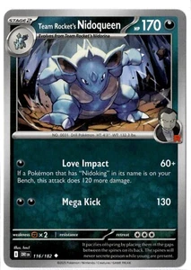 Team Rocket's Nidoqueen - 116/182 - Uncommon - Pokemon Destined Rivals - Picture 1 of 1