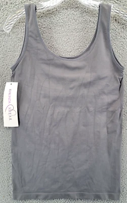 Regata feminina Rhonda Shear Shape-Wear 1XL cinza mistura de náilon pulôver de malha nova com etiquetas - Imagem 1 de 4