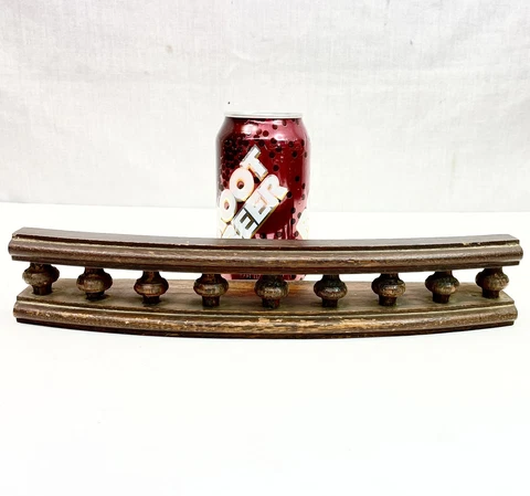 Antique 12" Oak Shelf w/Gallery & Spindles plate wall display pump organ Cover
