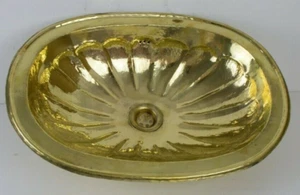 Handcrafted Petal Etched Oval Solid Brass Sink, Brass Kitchen Sink (15,5”x 11”) - Picture 1 of 7