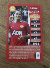 Javier Hernandez Manchester United Top Trump Specials 2012 Football Card