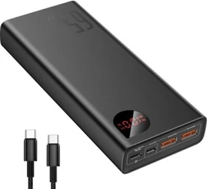 Baseus 20000mAh Power Bank USB 22.5W Schnell Ladegeräte Externer Akku Universal - Bild 1 von 8