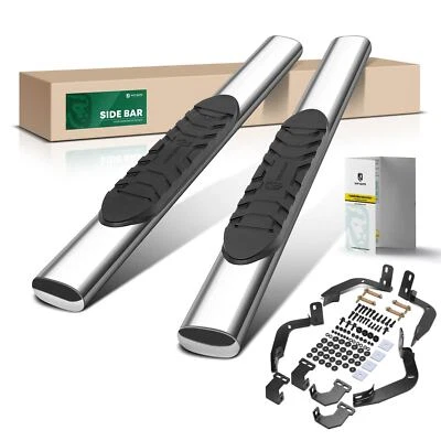 Barra Nerf recta ovalada 5 pulgadas S/S 304 cabina estándar para Dodge Ram 1500 09-10 2500 Foto 1 de 4