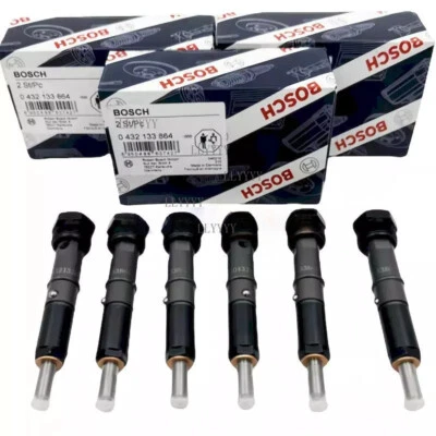 Inyectores de combustible Bosch 6 piezas 50 HP para Dodge Ram 1994-1998 5,9 L diésel Foto 1 de 4